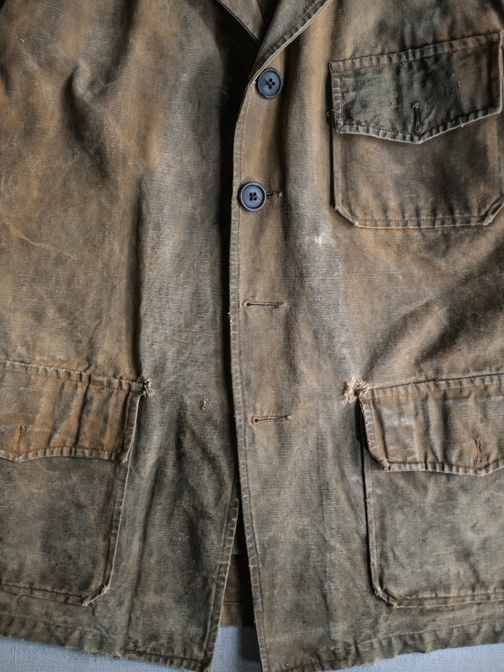 1950's French Canvas Hunting Jacket / 法國 帆布狩獵外套