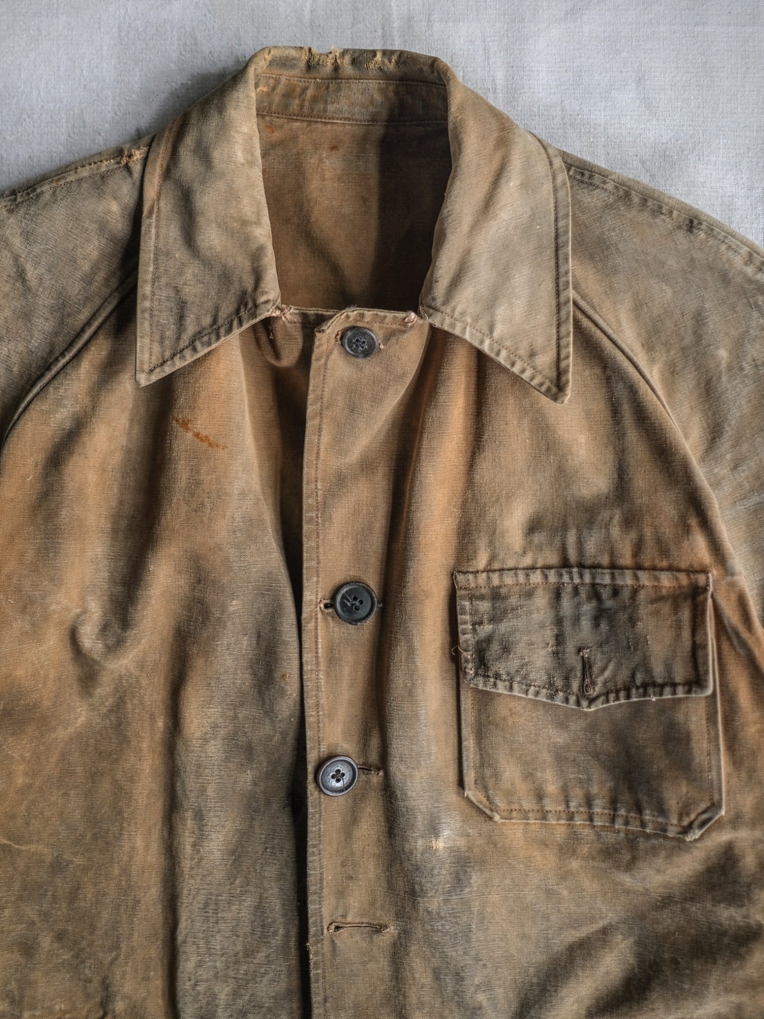 1950's French Canvas Hunting Jacket / 法國 帆布狩獵外套