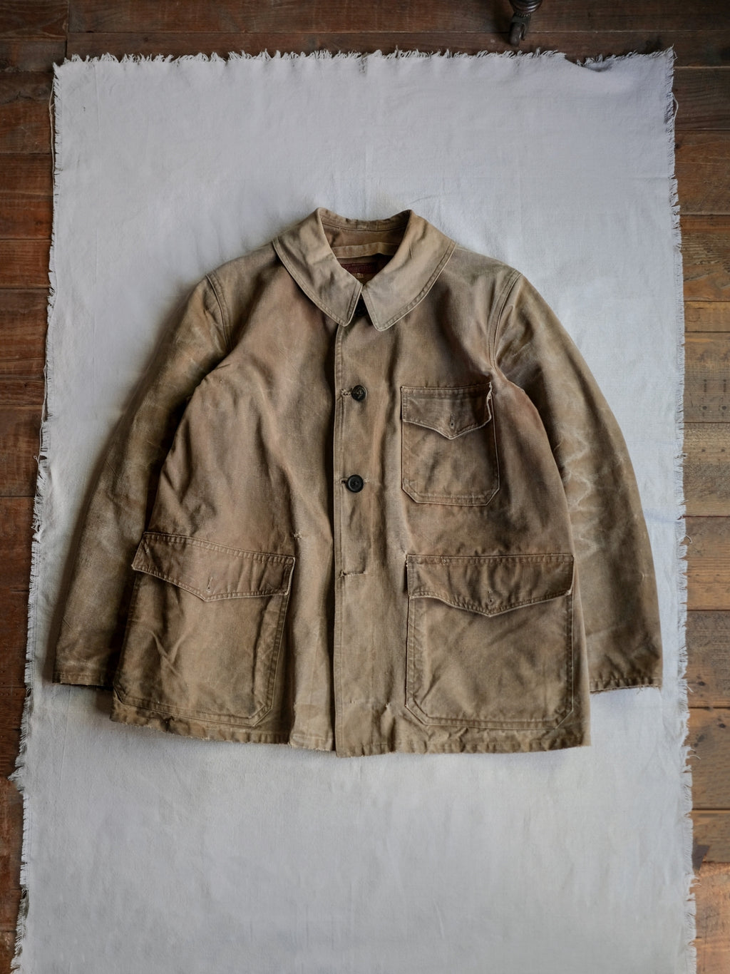1950’s French Canvas Hunting Jacket / 法國 帆布獵裝外套