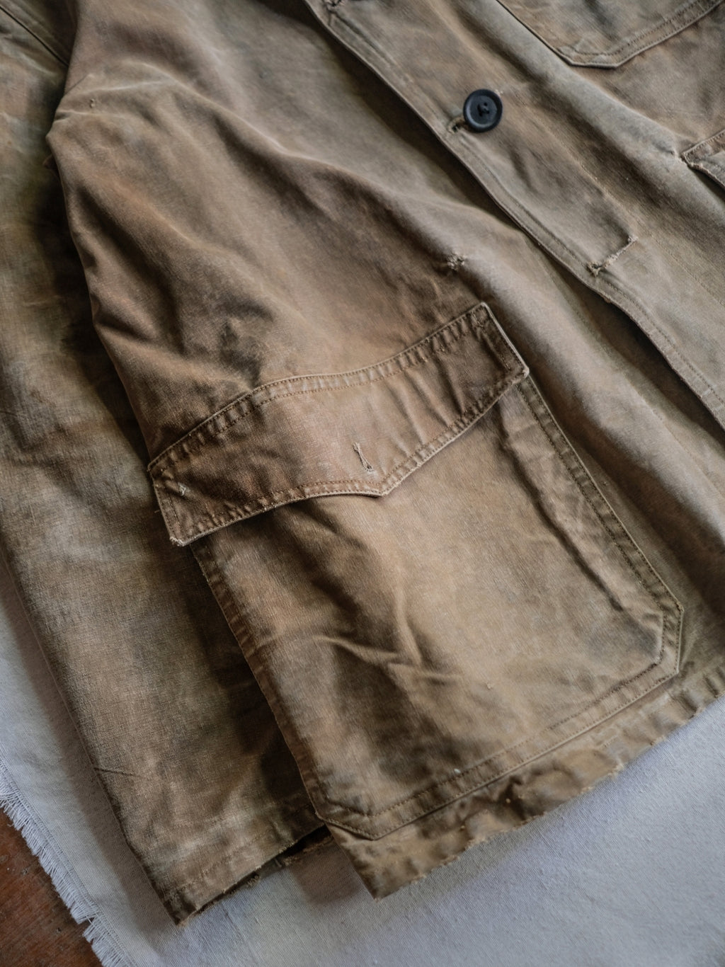 1950’s French Canvas Hunting Jacket / 法國 帆布獵裝外套