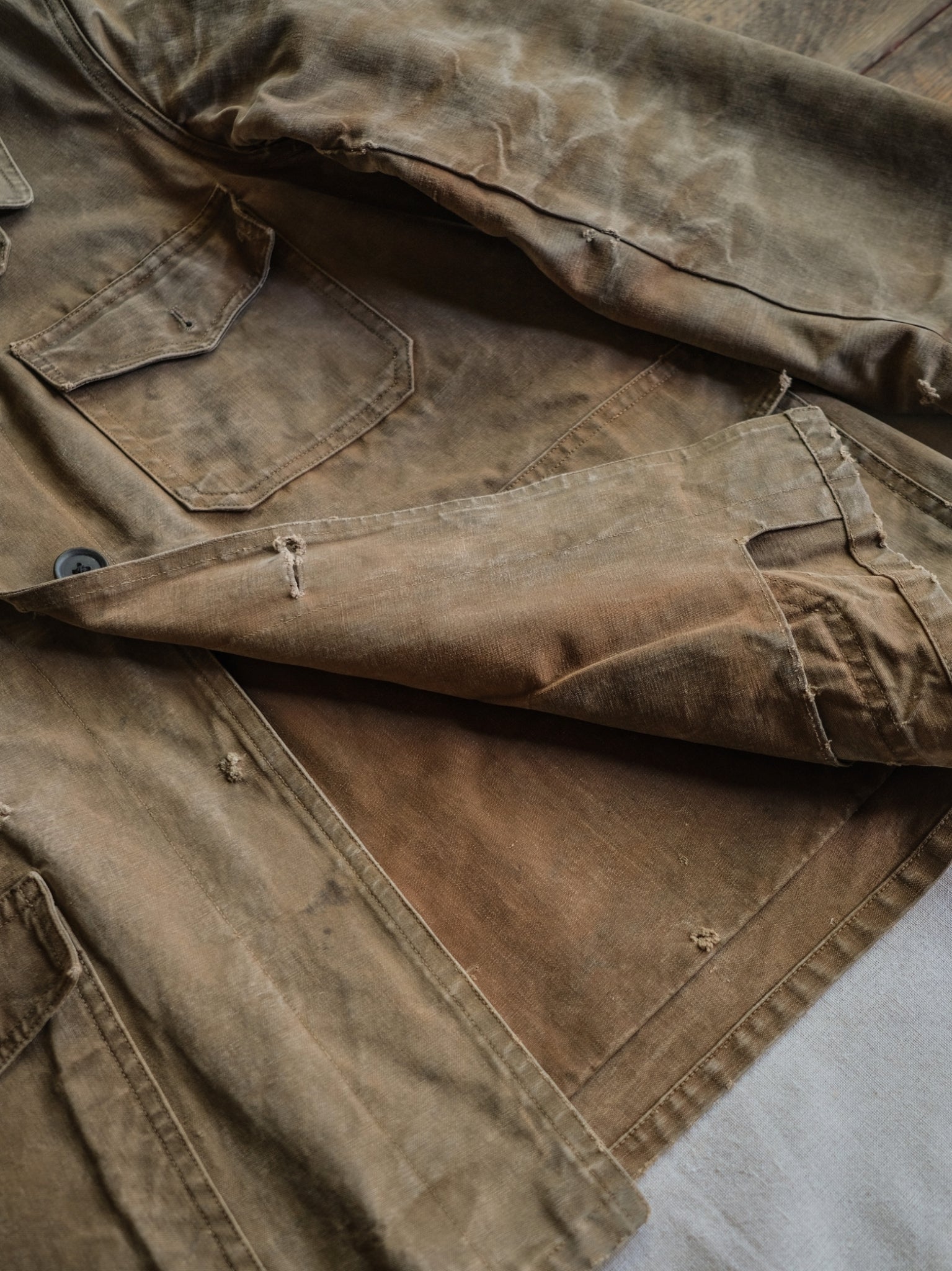 1950’s French Canvas Hunting Jacket / 法國 帆布獵裝外套