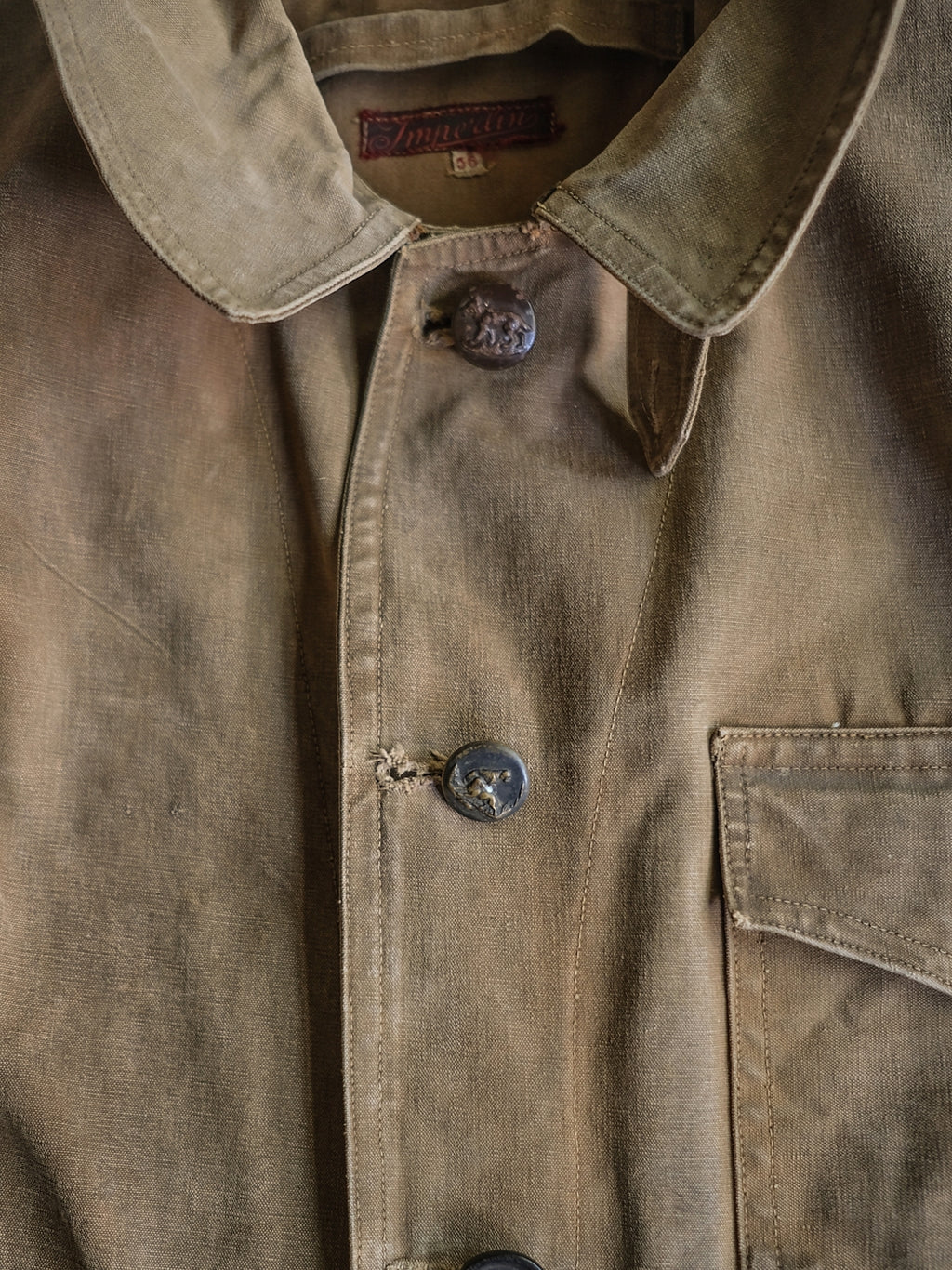 1950’s French Canvas Hunting Jacket / 法國 帆布獵裝外套