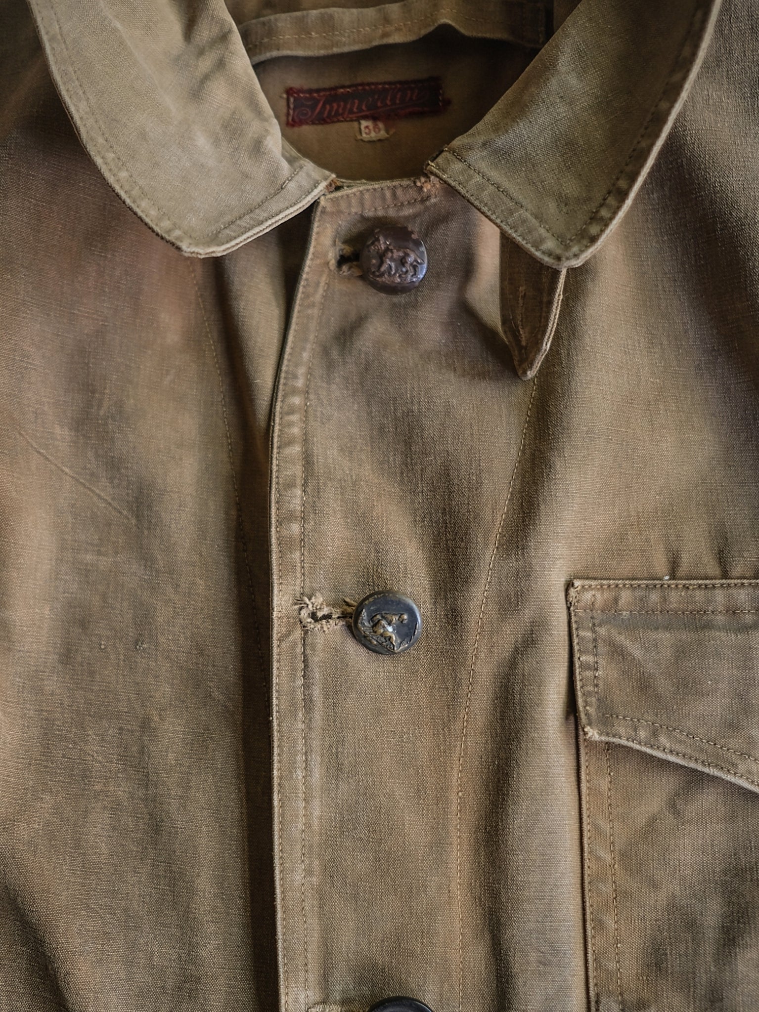 1950’s French Canvas Hunting Jacket / 法國 帆布獵裝外套
