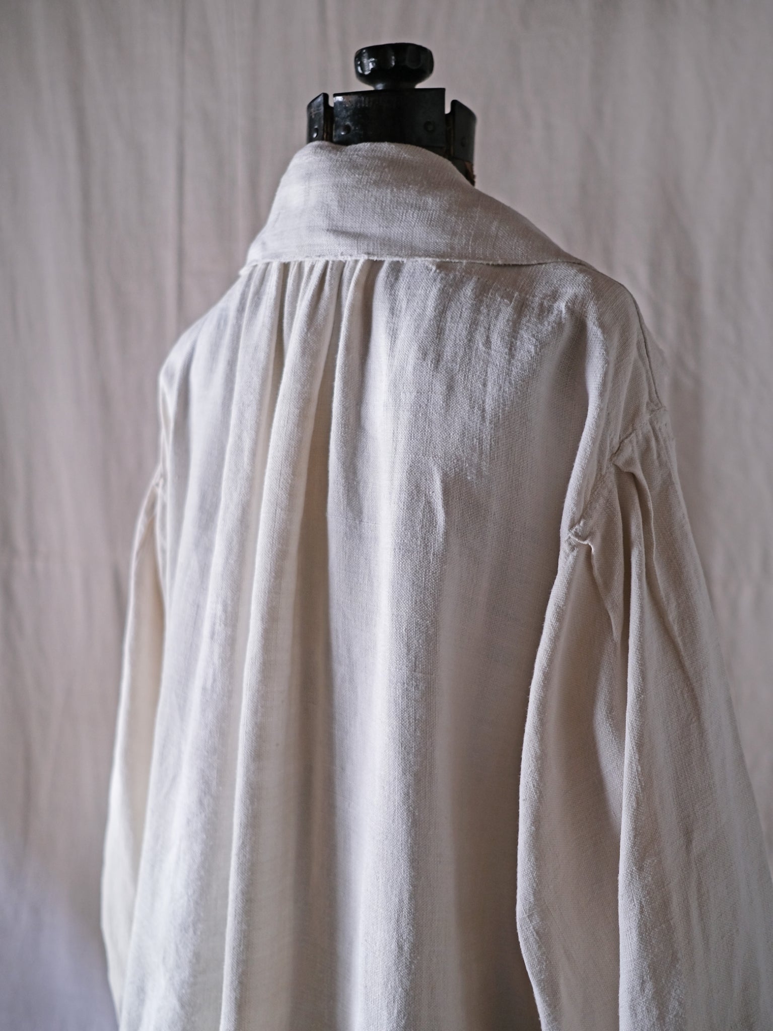 1900-10’s French Ecru Linen “Biaude” / 法國 原色麻料罩衫