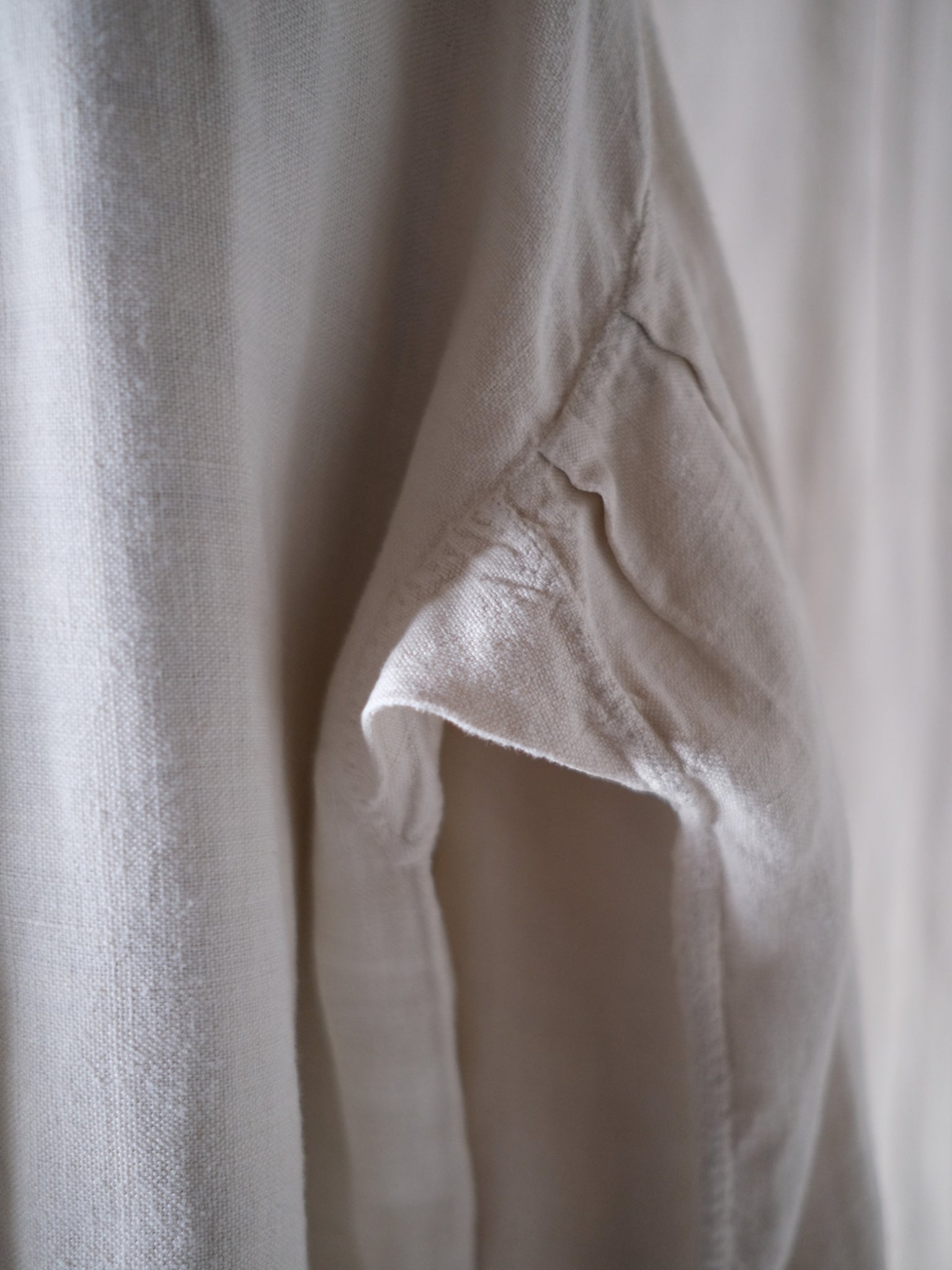 1900-10’s French Ecru Linen “Biaude” / 法國 原色麻料罩衫