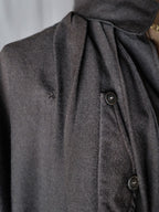 1900-10’s French Wool Twill “Biaude” Brass Chain / 法國 羊毛罩衫