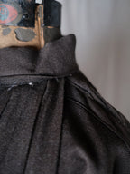 1900-10’s French Wool Twill “Biaude” Brass Chain / 法國 羊毛罩衫