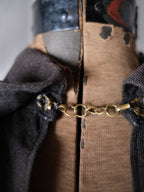 1900-10’s French Wool Twill “Biaude” Brass Chain / 法國 羊毛罩衫