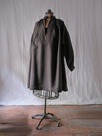 1900-10’s French Wool Twill “Biaude” Brass Chain / 法國 羊毛罩衫