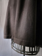 1900-10’s French Wool Twill “Biaude” Brass Chain / 法國 羊毛罩衫