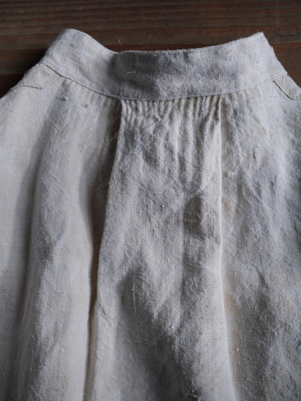 1930’s French Military Bourgeron Linen Button Up Shirt / 法國軍用亞麻鈕扣衫