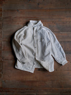 1930’s French Military Bourgeron Linen Button Up Shirt / 法國軍用亞麻鈕扣衫