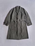 1940’s “Au Molinel” French Salt & Pepper Atelier Coat / 法國椒鹽工作大衣