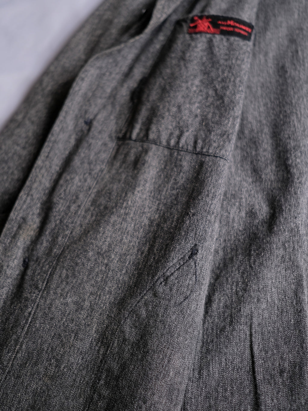 1940’s “Au Molinel” French Salt & Pepper Atelier Coat / 法國椒鹽工作大衣