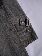 1940’s “Au Molinel” French Salt & Pepper Atelier Coat / 法國椒鹽工作大衣