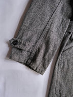 1940’s “Au Molinel” French Salt & Pepper Atelier Coat / 法國椒鹽工作大衣