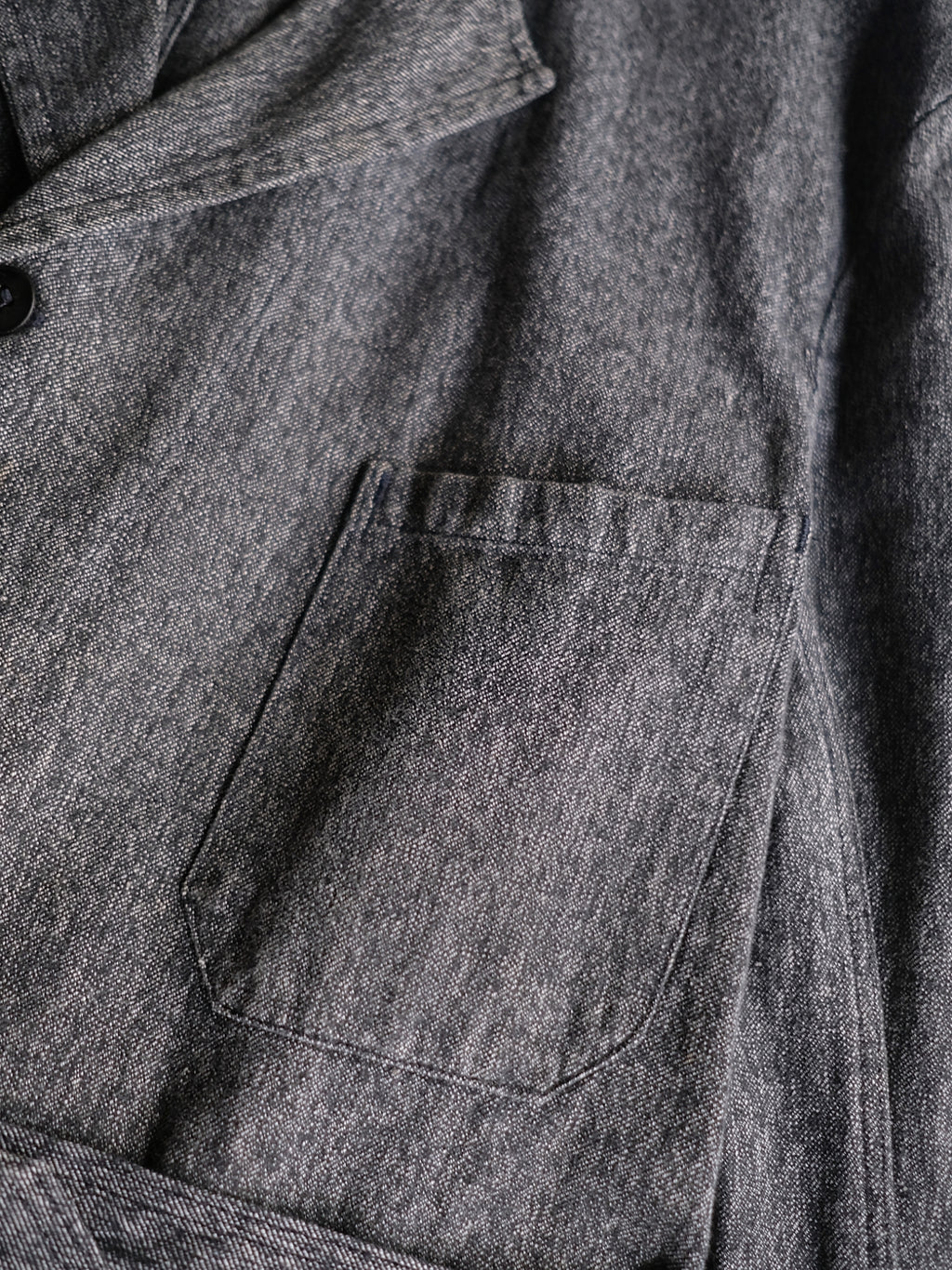 1940’s “Au Molinel” French Salt & Pepper Atelier Coat / 法國椒鹽工作大衣