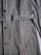 1940’s “Au Molinel” French Salt & Pepper Atelier Coat / 法國椒鹽工作大衣