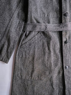 1940’s “Au Molinel” French Salt & Pepper Atelier Coat / 法國椒鹽工作大衣