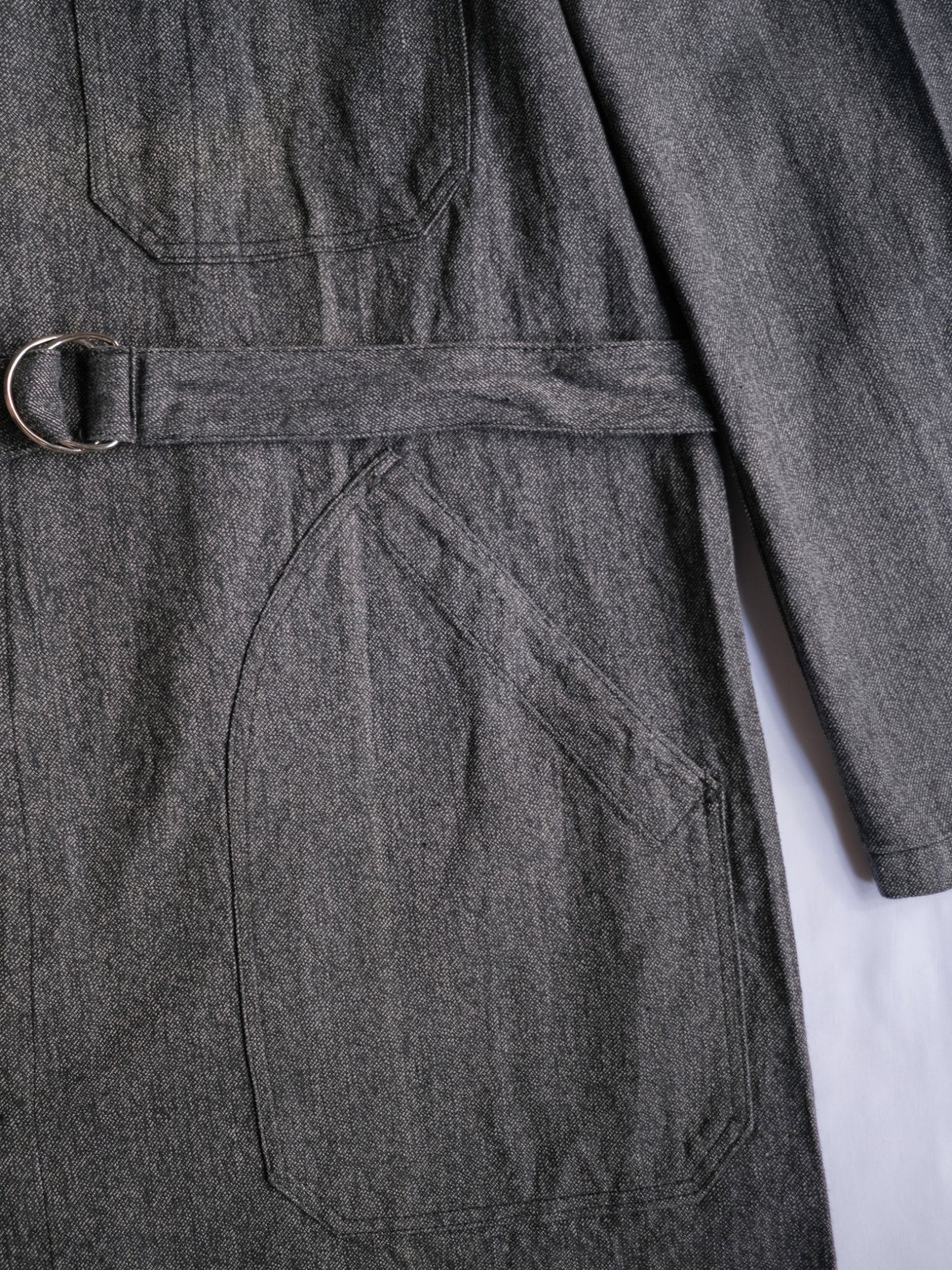 1950’s “VETRA” French Salt & Pepper Atelier Coat / 法國椒鹽工作大衣