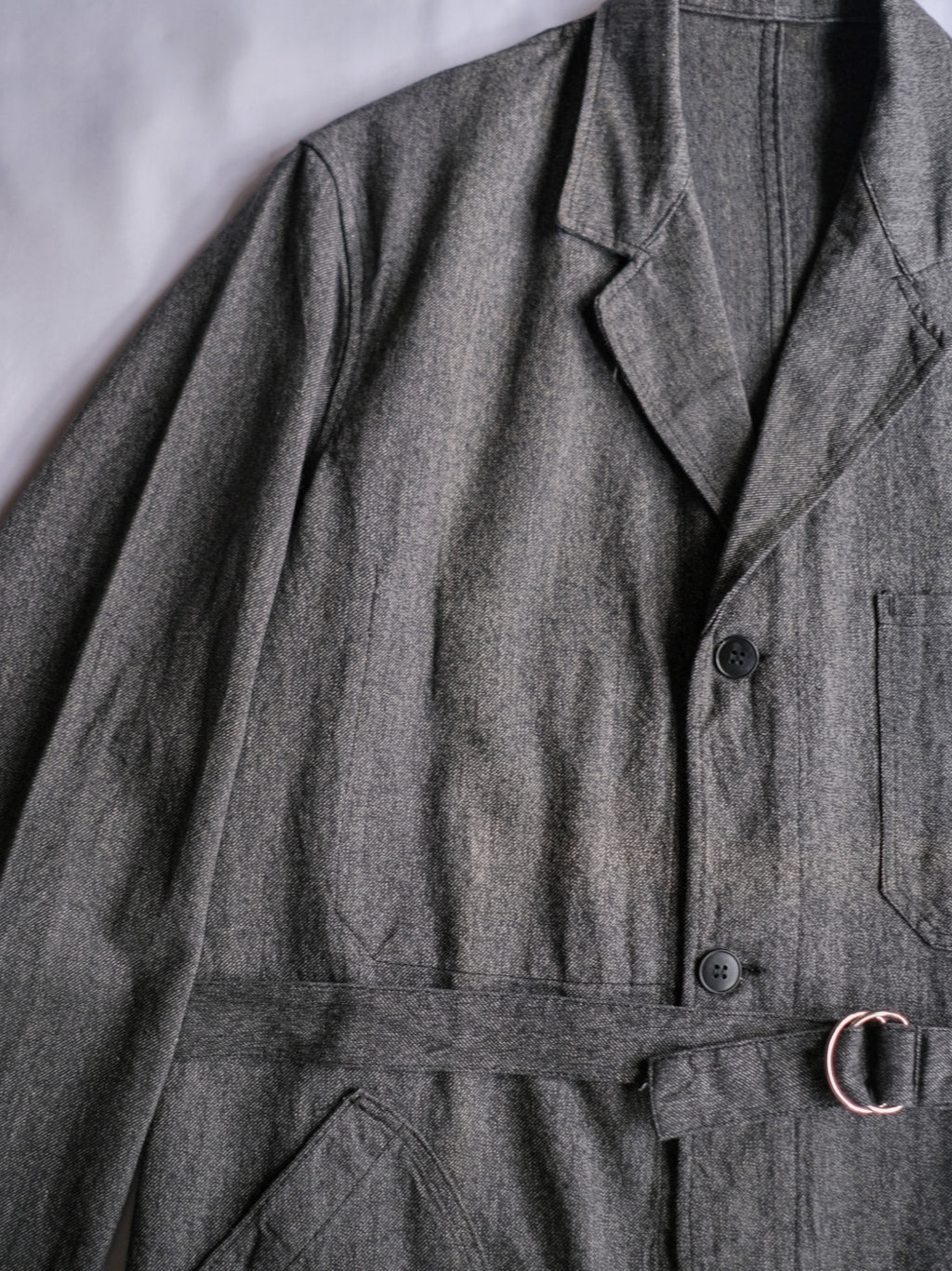 1950’s “VETRA” French Salt & Pepper Atelier Coat / 法國椒鹽工作大衣