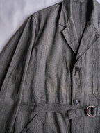 1950’s “VETRA” French Salt & Pepper Atelier Coat / 法國椒鹽工作大衣