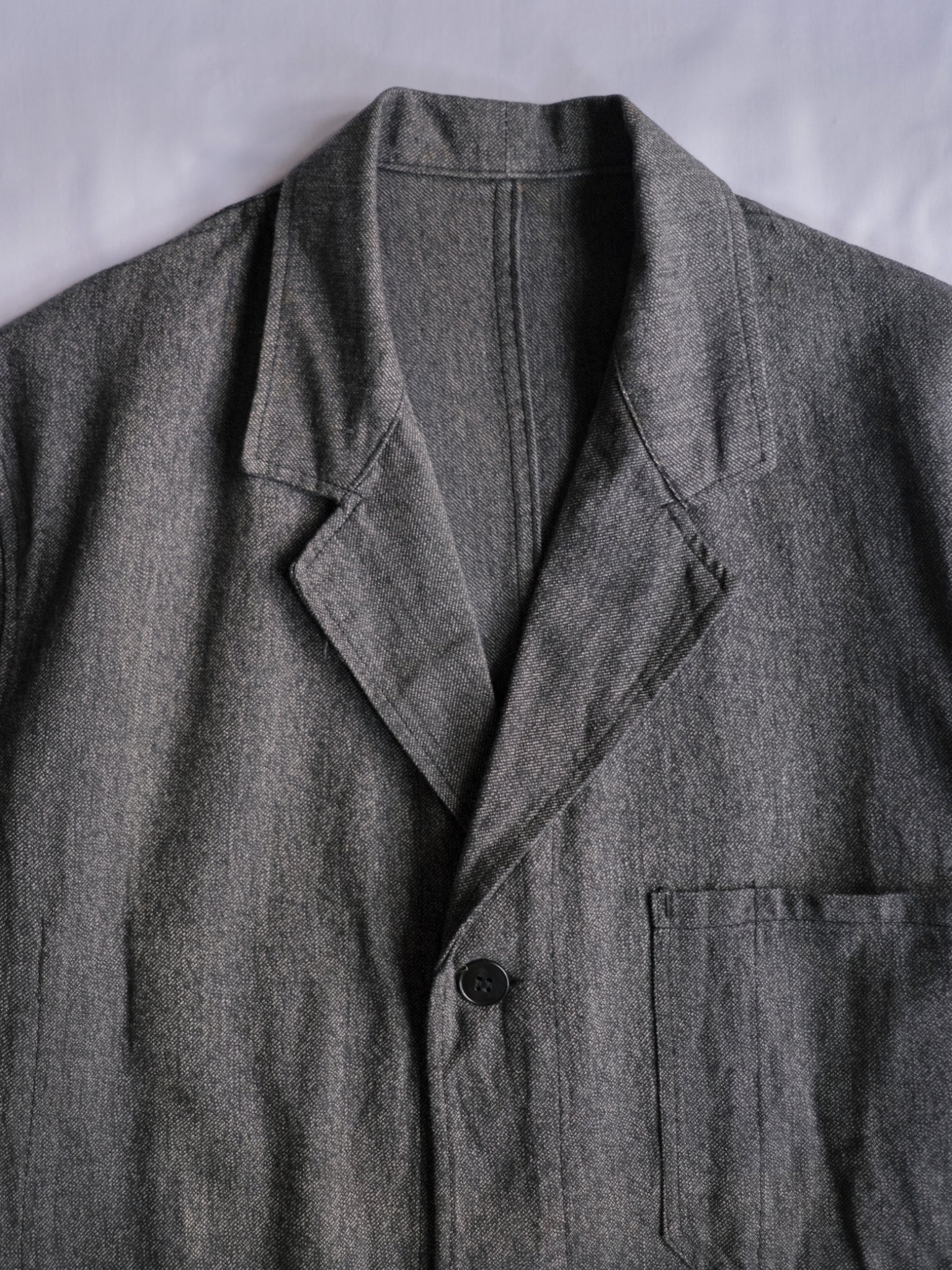 1950’s “VETRA” French Salt & Pepper Atelier Coat / 法國椒鹽工作大衣