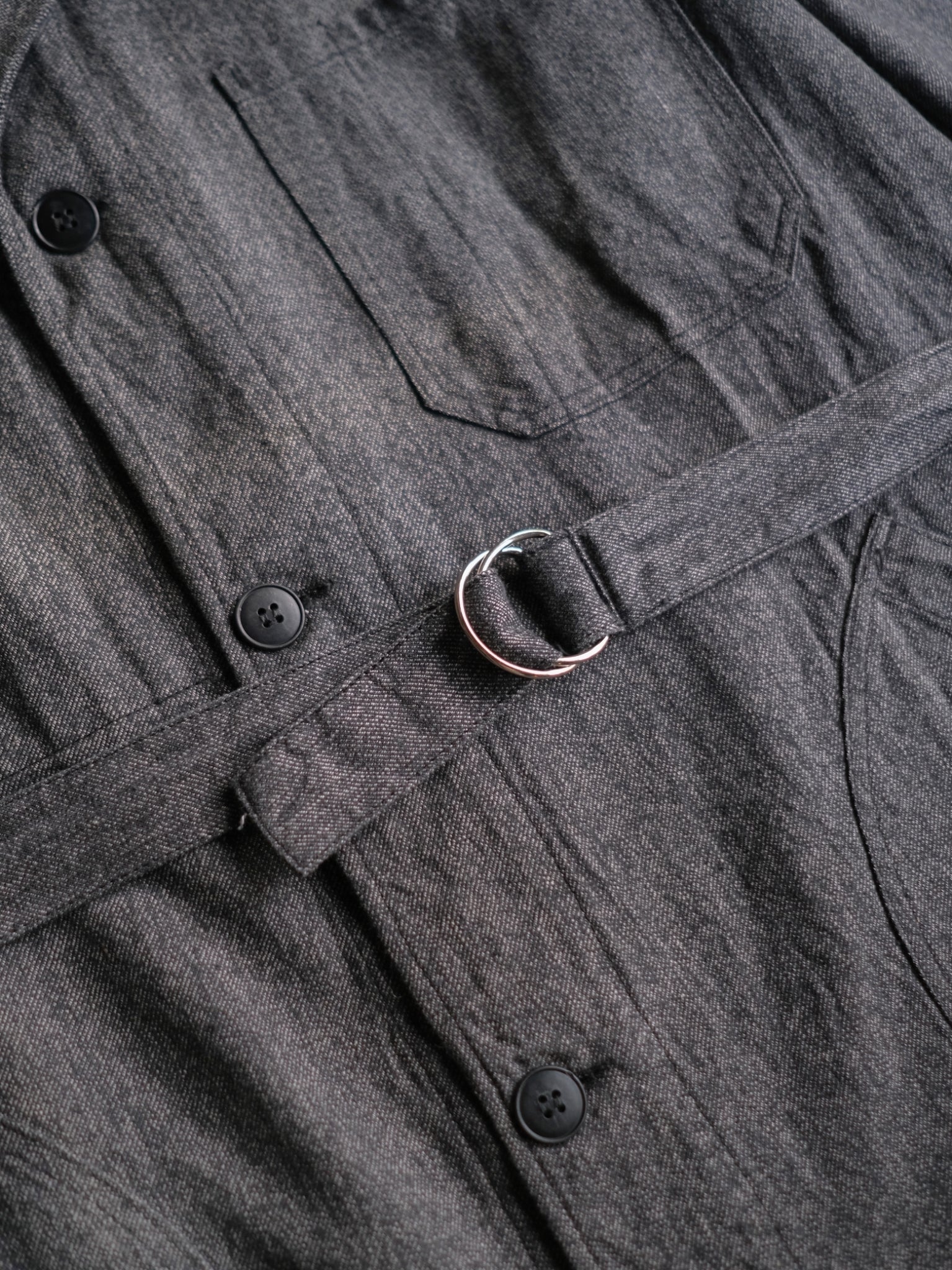 1950’s “VETRA” French Salt & Pepper Atelier Coat / 法國椒鹽工作大衣