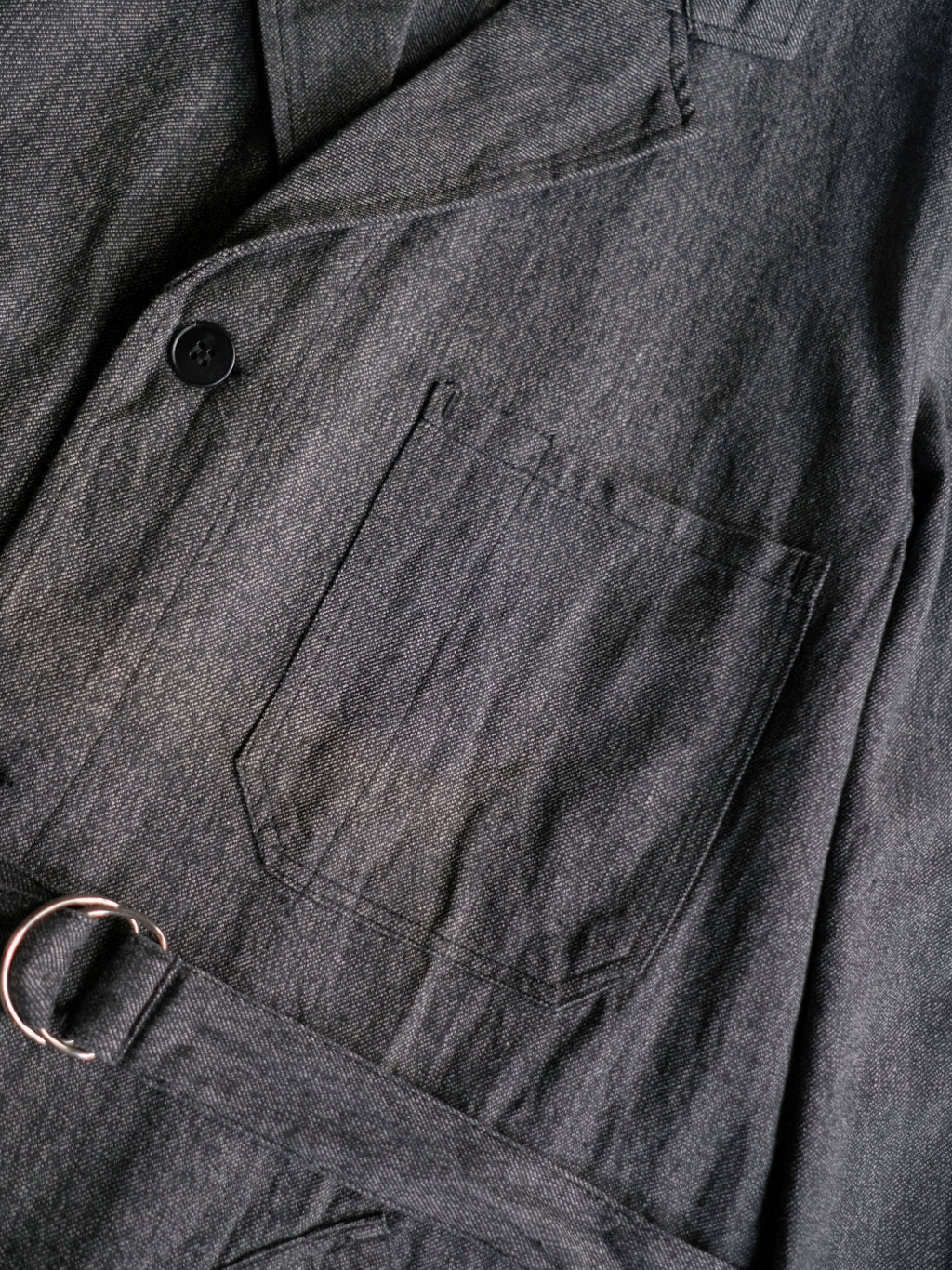1950’s “VETRA” French Salt & Pepper Atelier Coat / 法國椒鹽工作大衣