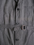 1950’s “VETRA” French Salt & Pepper Atelier Coat / 法國椒鹽工作大衣