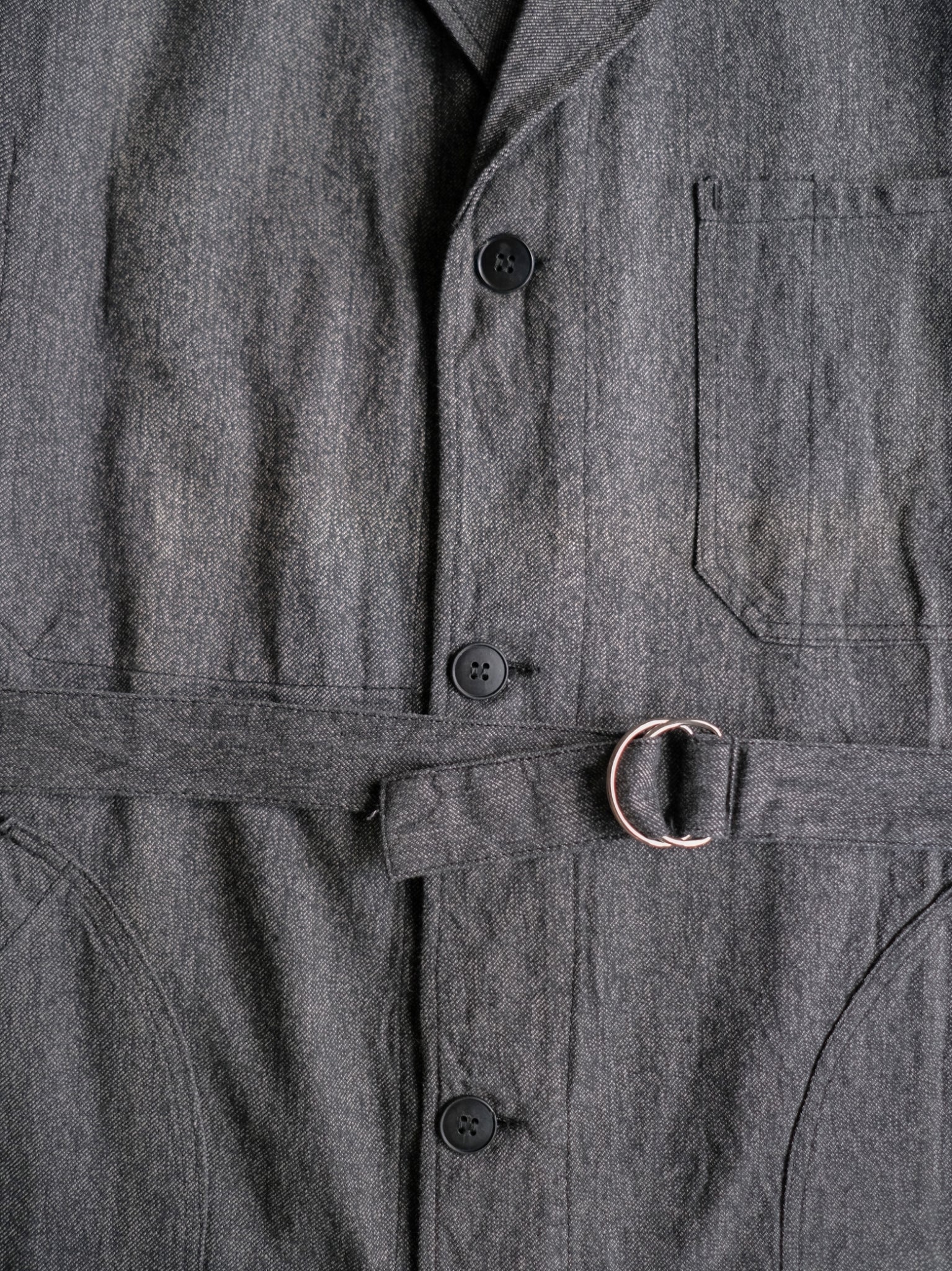 1950’s “VETRA” French Salt & Pepper Atelier Coat / 法國椒鹽工作大衣