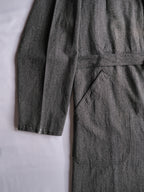 1950’s “VETRA” French Salt & Pepper Atelier Coat / 法國椒鹽工作大衣