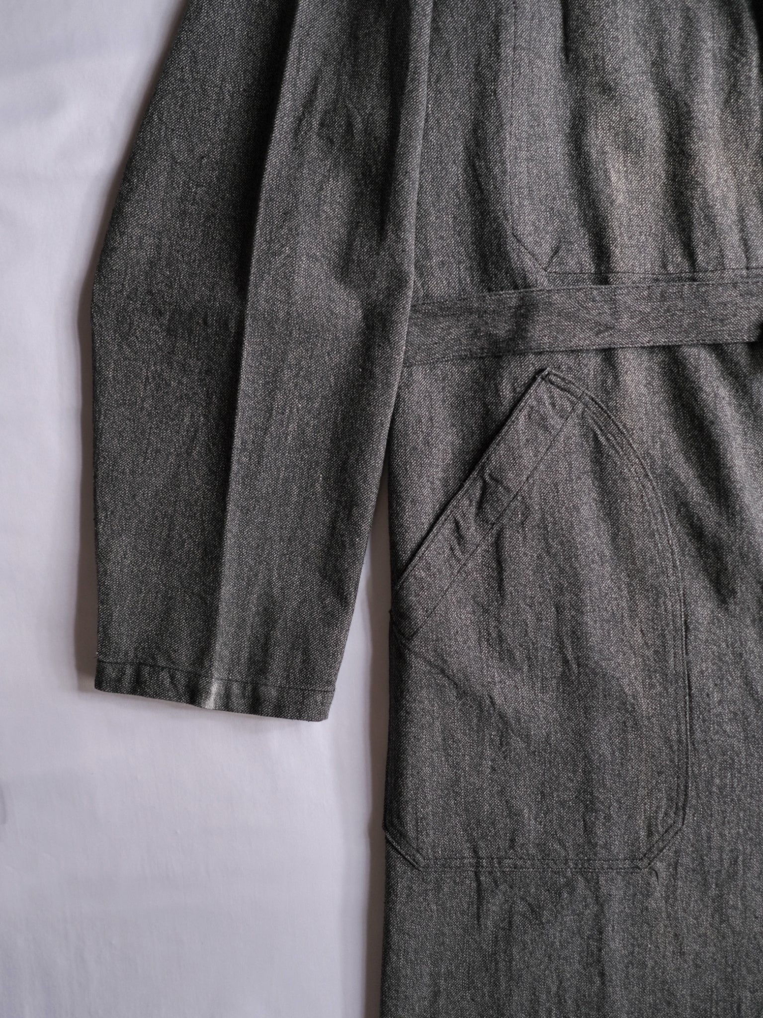 1950’s “VETRA” French Salt & Pepper Atelier Coat / 法國椒鹽工作大衣
