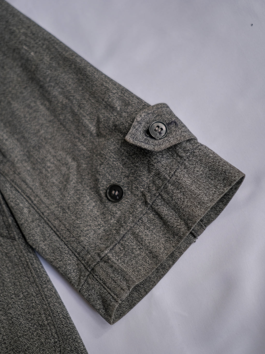1950’s “HEP” French Salt & Pepper Atelier Coat / 法國椒鹽工作大衣