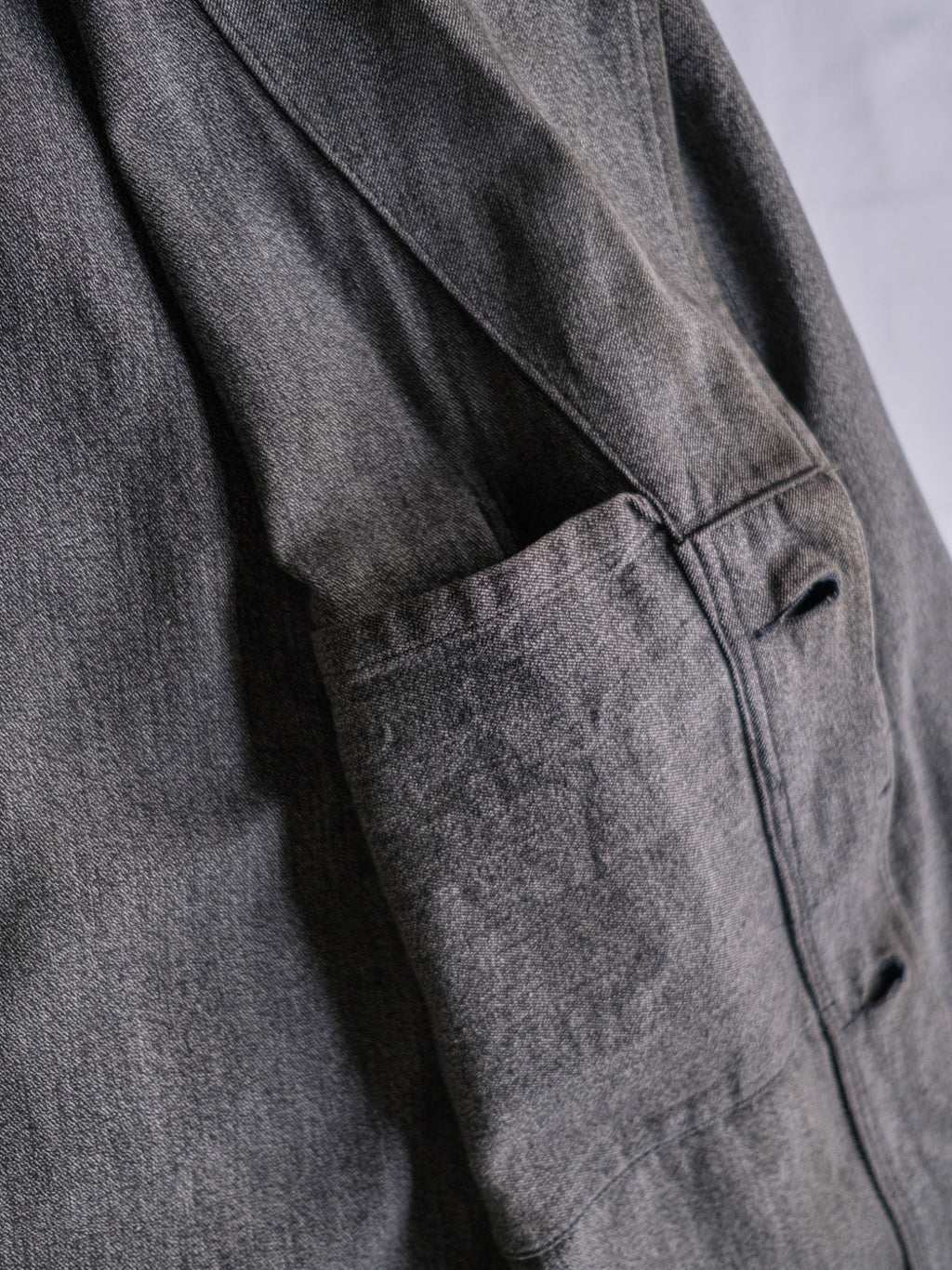1950’s “HEP” French Salt & Pepper Atelier Coat / 法國椒鹽工作大衣