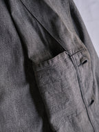 1950’s “HEP” French Salt & Pepper Atelier Coat / 法國椒鹽工作大衣