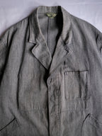 1950’s “HEP” French Salt & Pepper Atelier Coat / 法國椒鹽工作大衣
