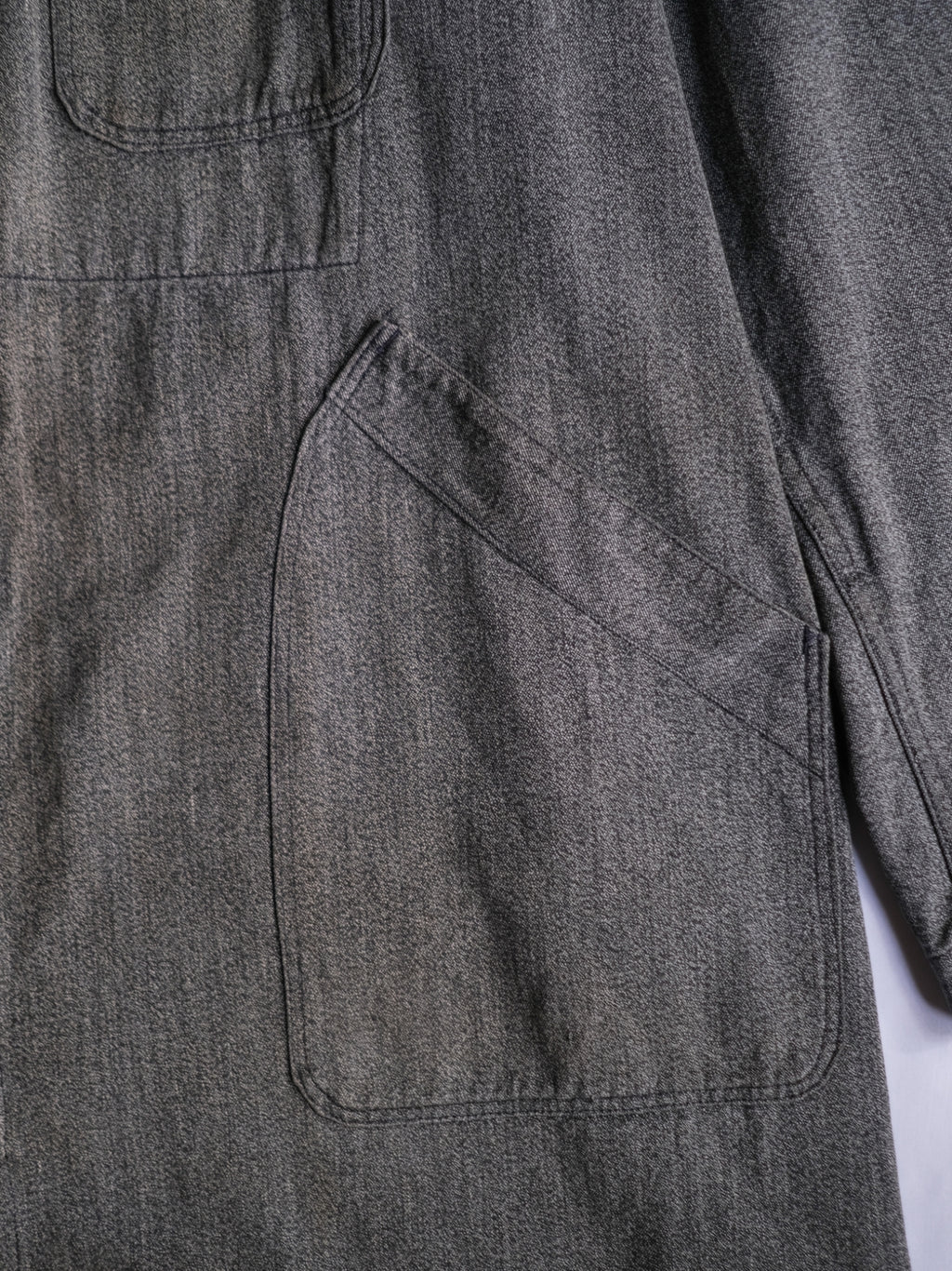 1950’s “HEP” French Salt & Pepper Atelier Coat / 法國椒鹽工作大衣