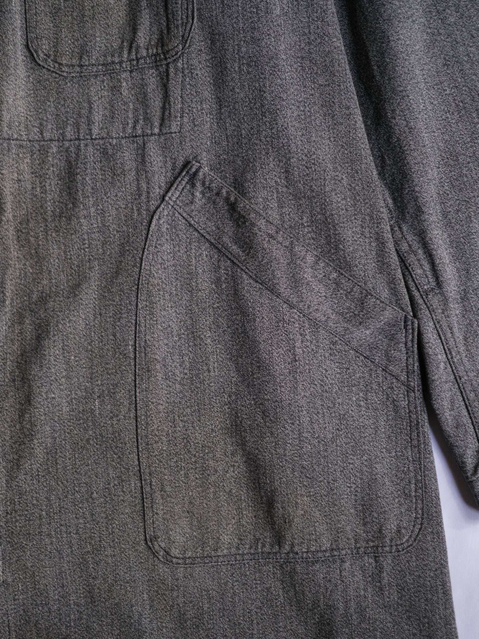 1950’s “HEP” French Salt & Pepper Atelier Coat / 法國椒鹽工作大衣
