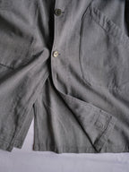 1940’s “LE LAPIN VERT” French Salt & Pepper Atelier Coat / 法國椒鹽工作大衣