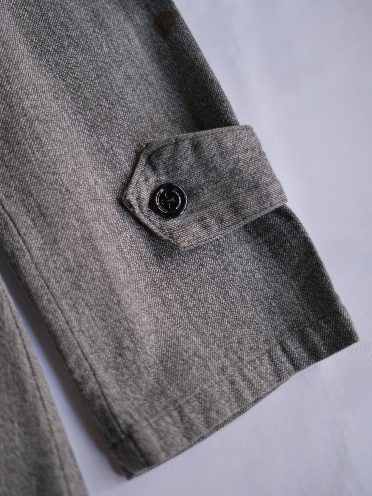1940’s French Salt & Pepper Atelier Coat / 法國椒鹽工作大衣