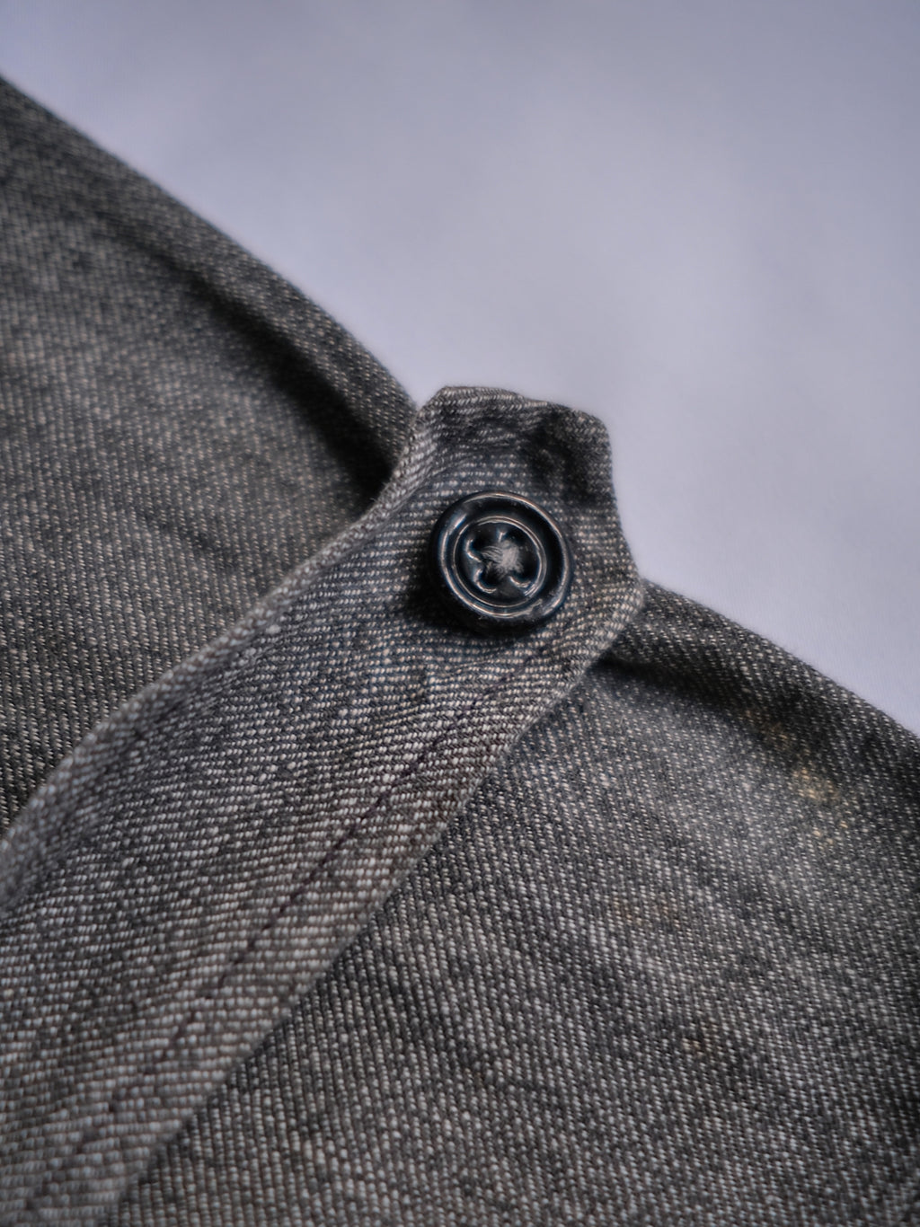 1940’s French Salt & Pepper Atelier Coat / 法國椒鹽工作大衣