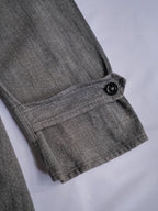 1940’s French Salt & Pepper Atelier Coat / 法國椒鹽工作大衣