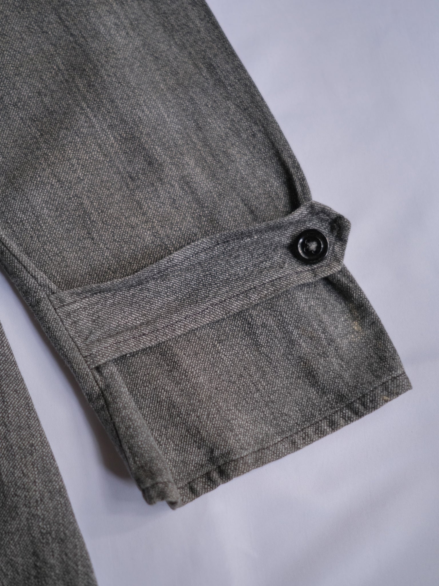 1940’s French Salt & Pepper Atelier Coat / 法國椒鹽工作大衣