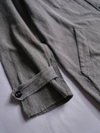 1940’s French Salt & Pepper Atelier Coat / 法國椒鹽工作大衣