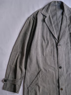 1940’s French Salt & Pepper Atelier Coat / 法國椒鹽工作大衣