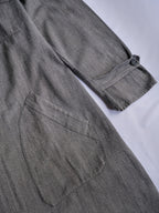 1940’s French Salt & Pepper Atelier Coat / 法國椒鹽工作大衣