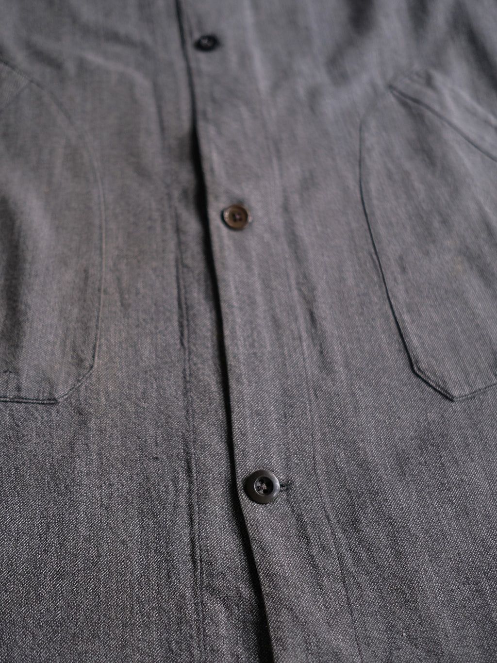 1940’s French Salt & Pepper Atelier Coat / 法國椒鹽工作大衣