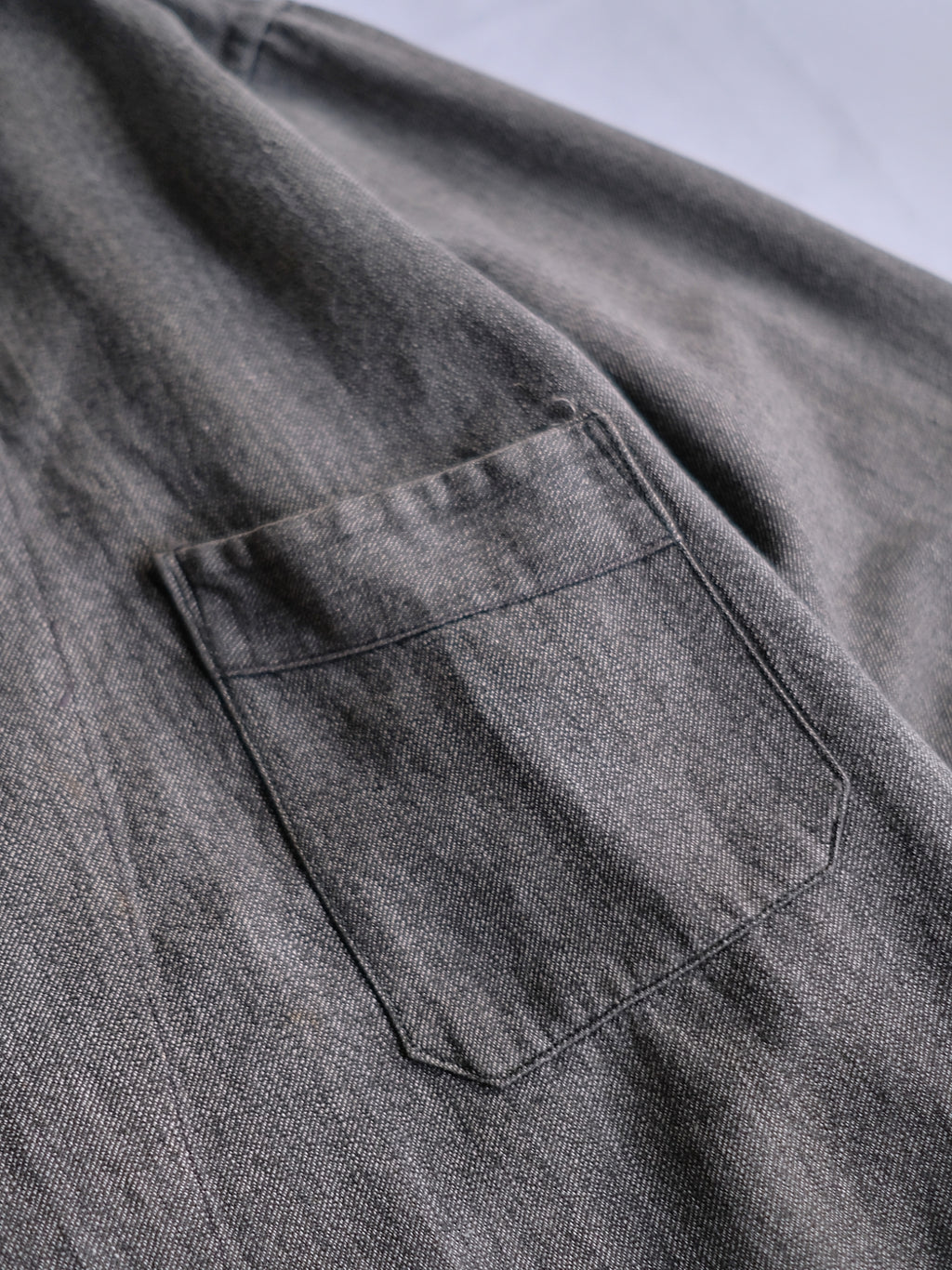 1940’s French Salt & Pepper Atelier Coat / 法國椒鹽工作大衣