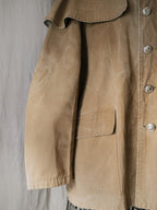 1960’s French Police Cap Line Canvas Coat / 法國警用帆布斗篷外套